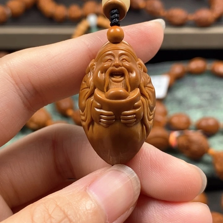 橄榄核手串/手链财神爷