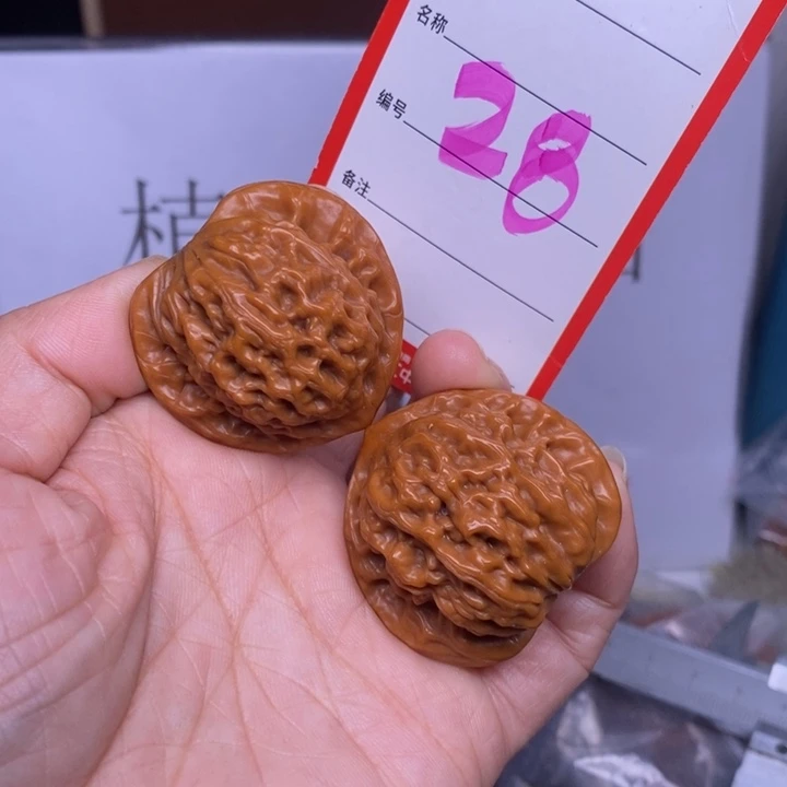 把件文玩核桃28，37.5公子帽