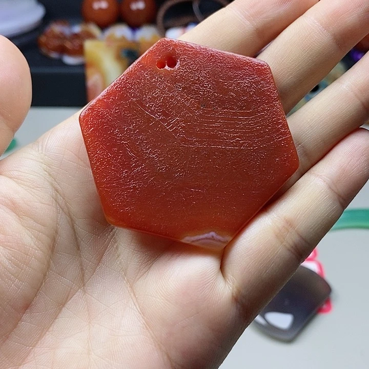 玛瑙/玉髓吊坠(不含链)未镶嵌雁**落