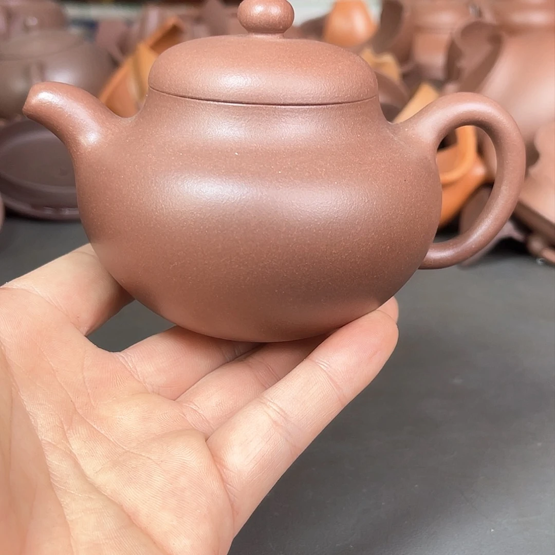 茶壶紫砂孟德伟底槽清全手柿圆
