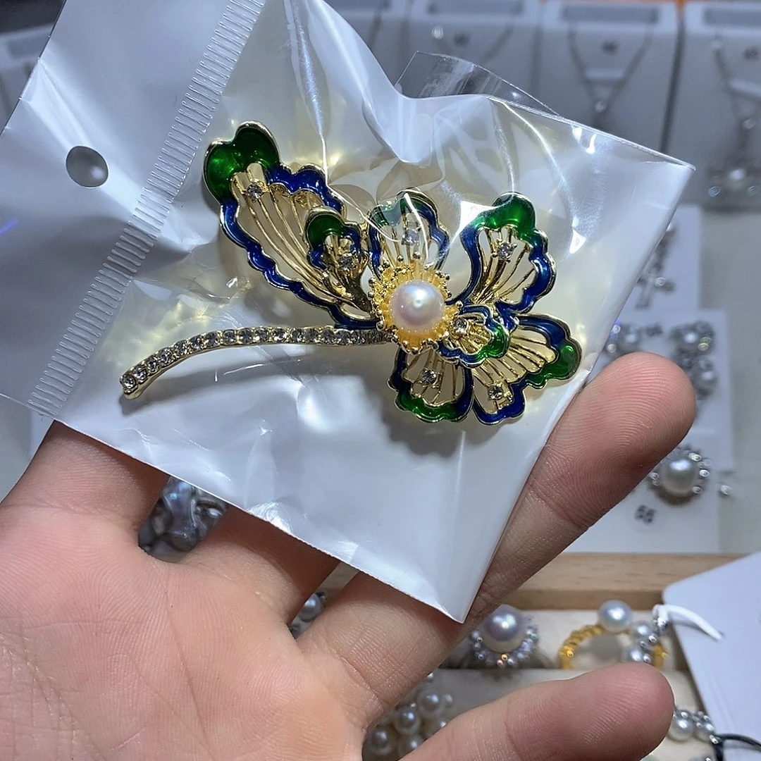 耳坠淡水珍珠银S925镶嵌