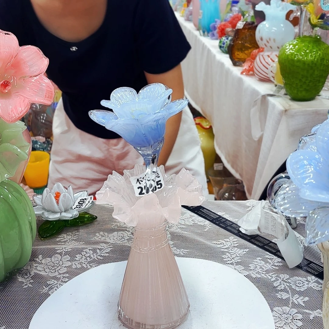 一套琉璃花瓶花器艺术品