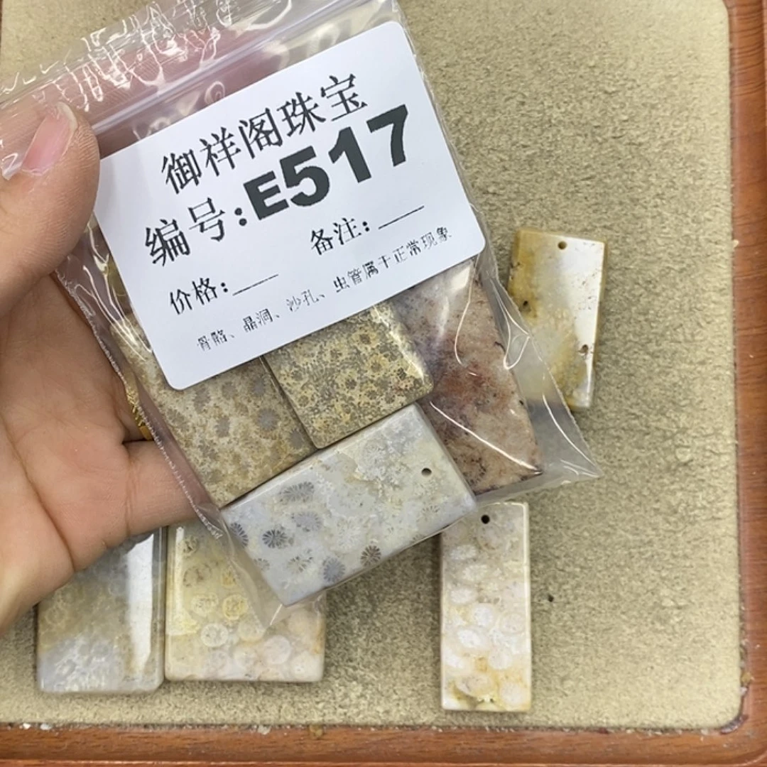 硅化珊瑚（珊瑚玉）颈饰未镶嵌n***1