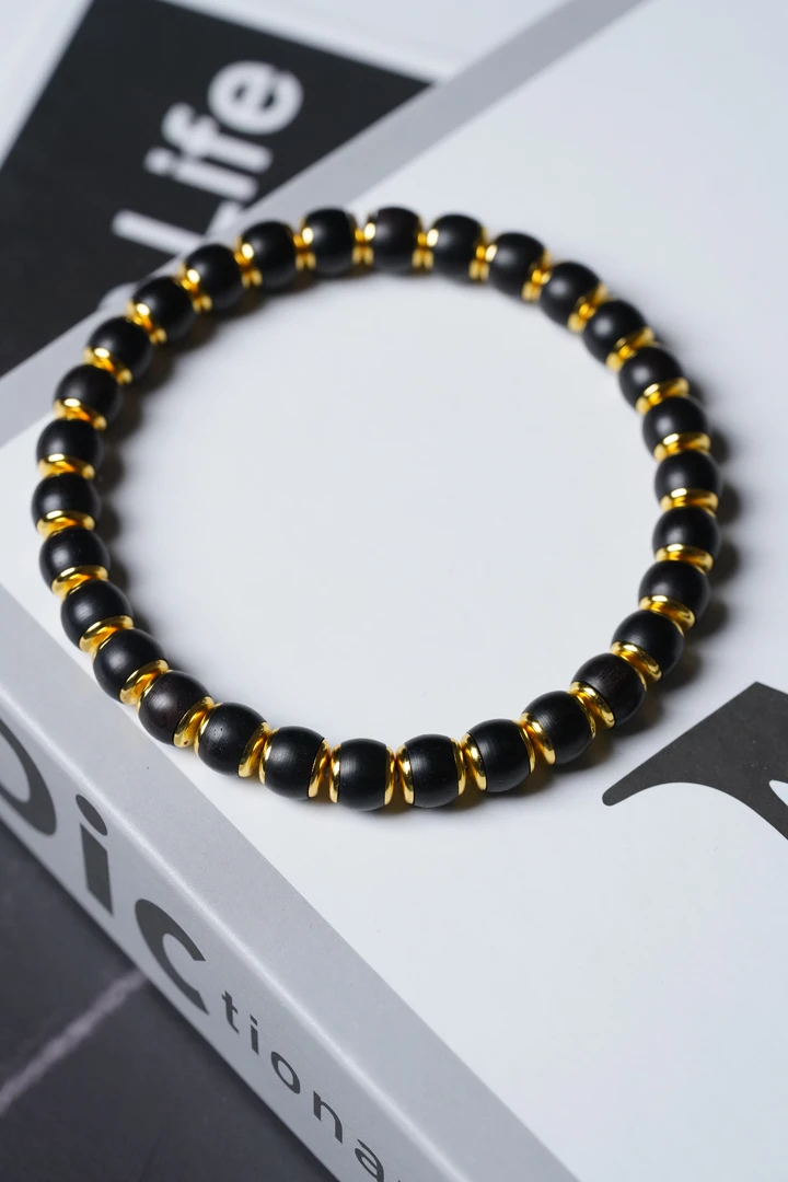 乌木7mm（金盾款原生态）精工手串