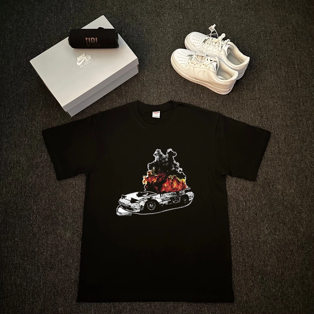 【260g重磅纯棉】美式简约潮牌纯棉宽松短袖T恤百搭休闲潮流夏季ins