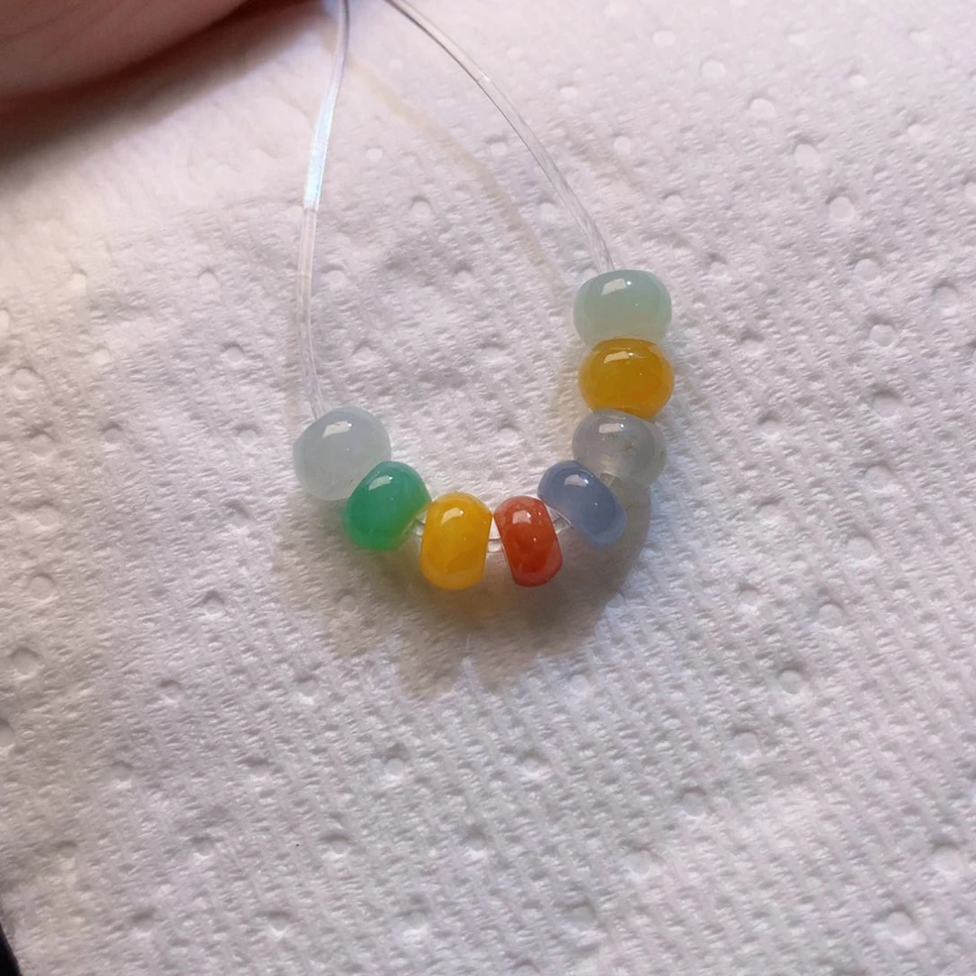 翡翠散珠七彩珠珠52