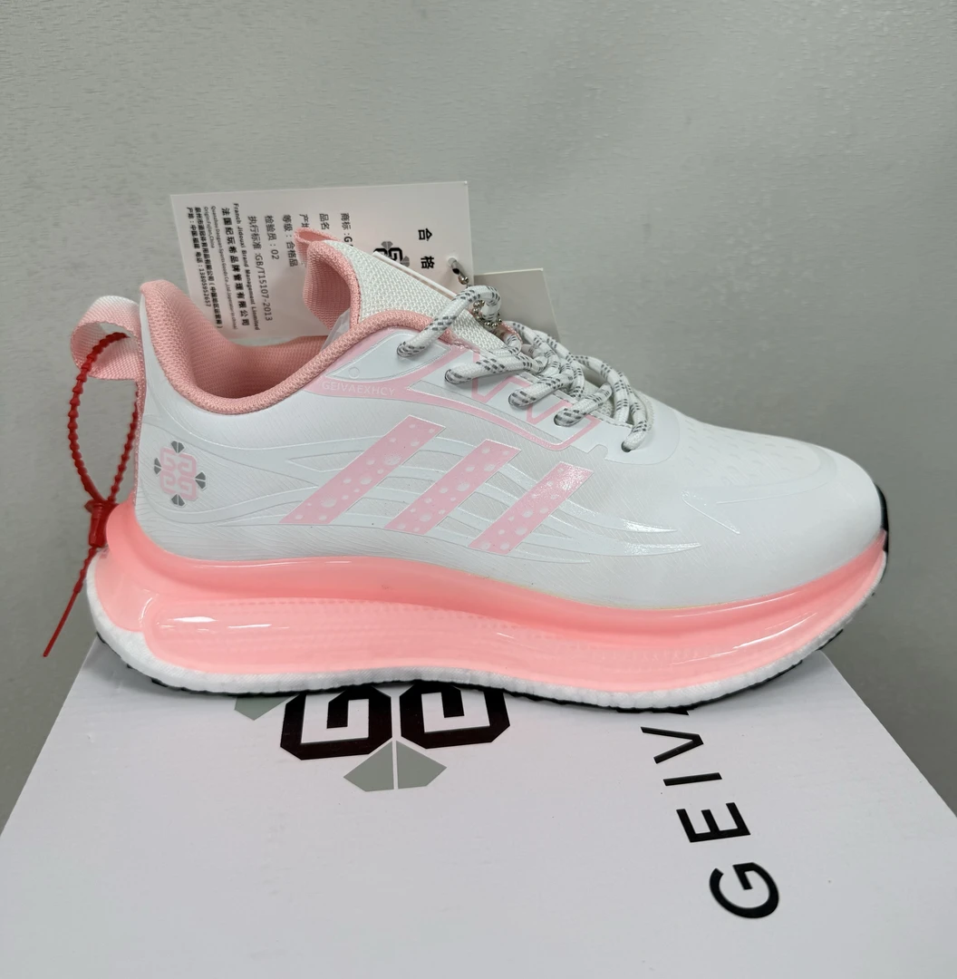 （桃子）G8823皮面防水百搭时尚气垫鞋