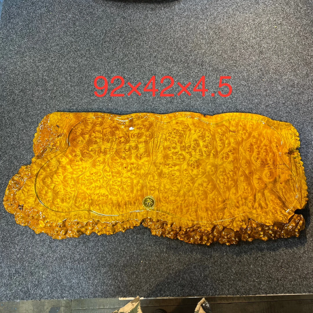 缅甸黄金樟根雕茶盘天然整块原木树根茶海满榴花纹理全国包邮