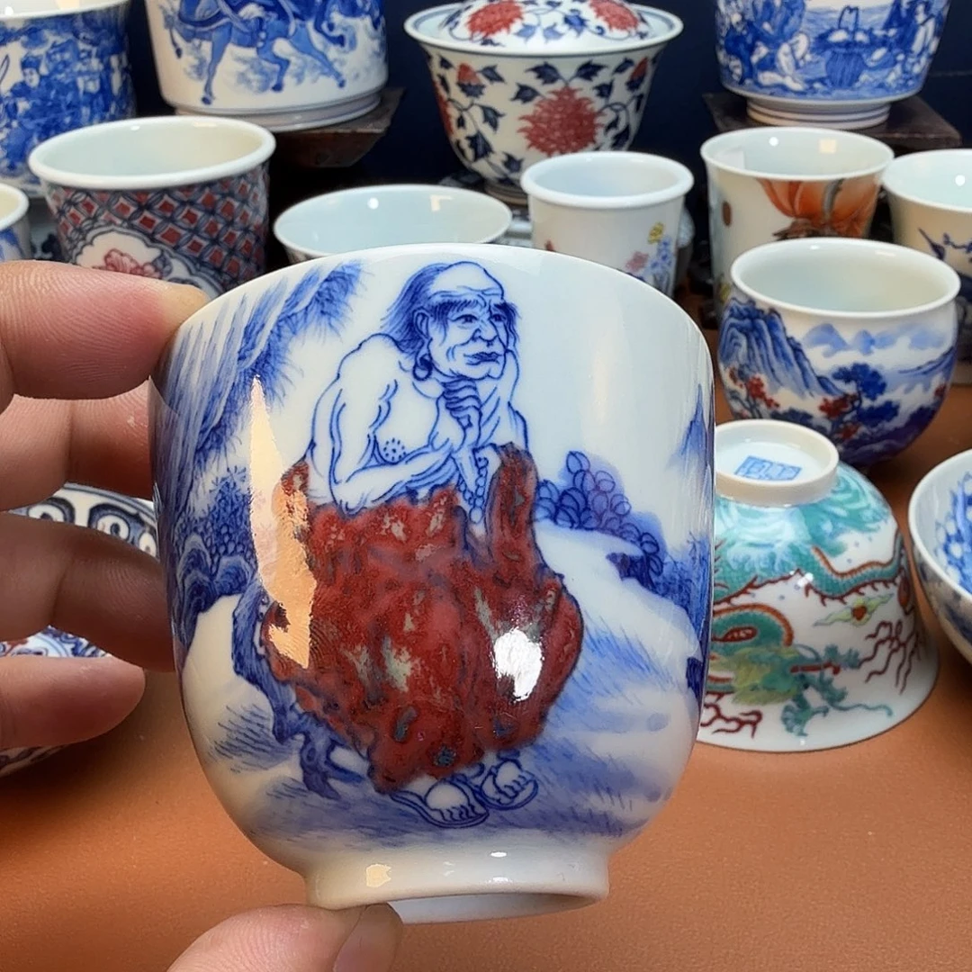 沐***风杯子景德镇全手工手绘陶瓷