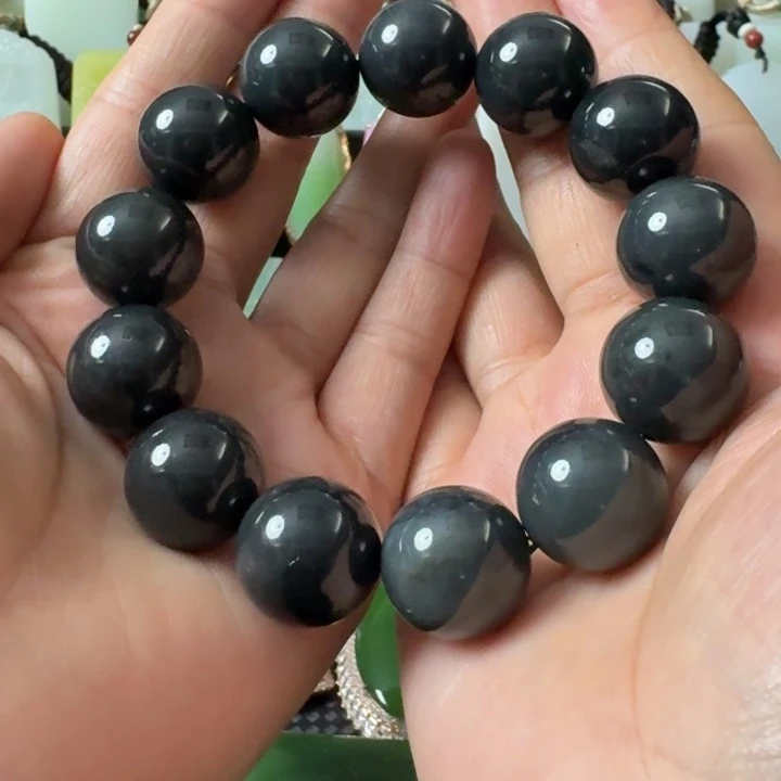 和田玉未镶嵌颈饰青花籽18