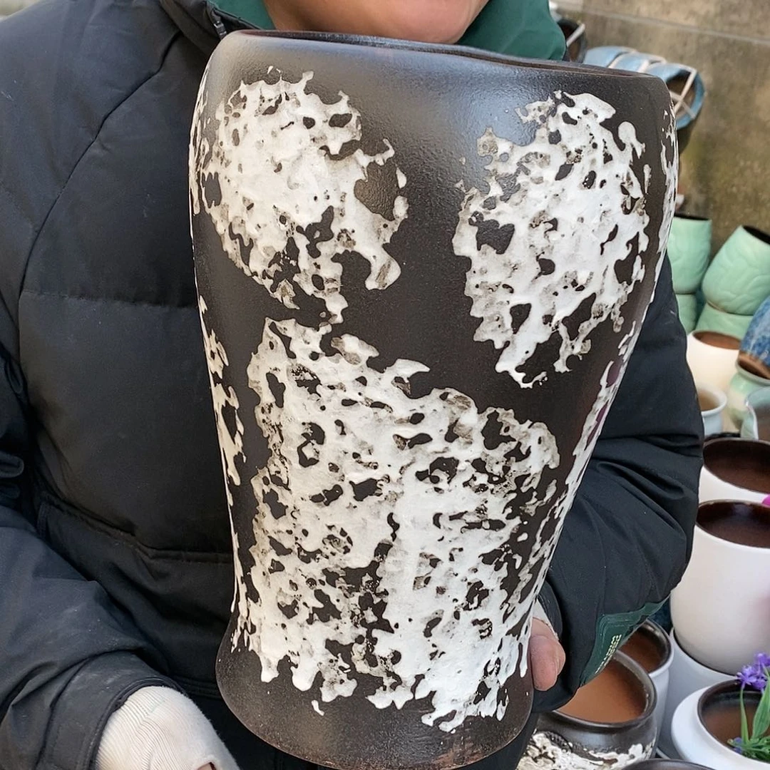 紫砂花盆正品口18高32