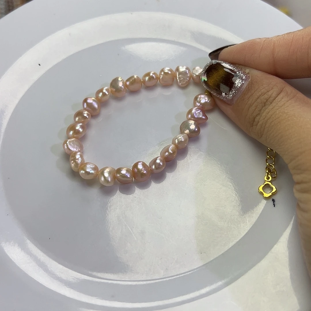 手绳钛钢淡水珍珠