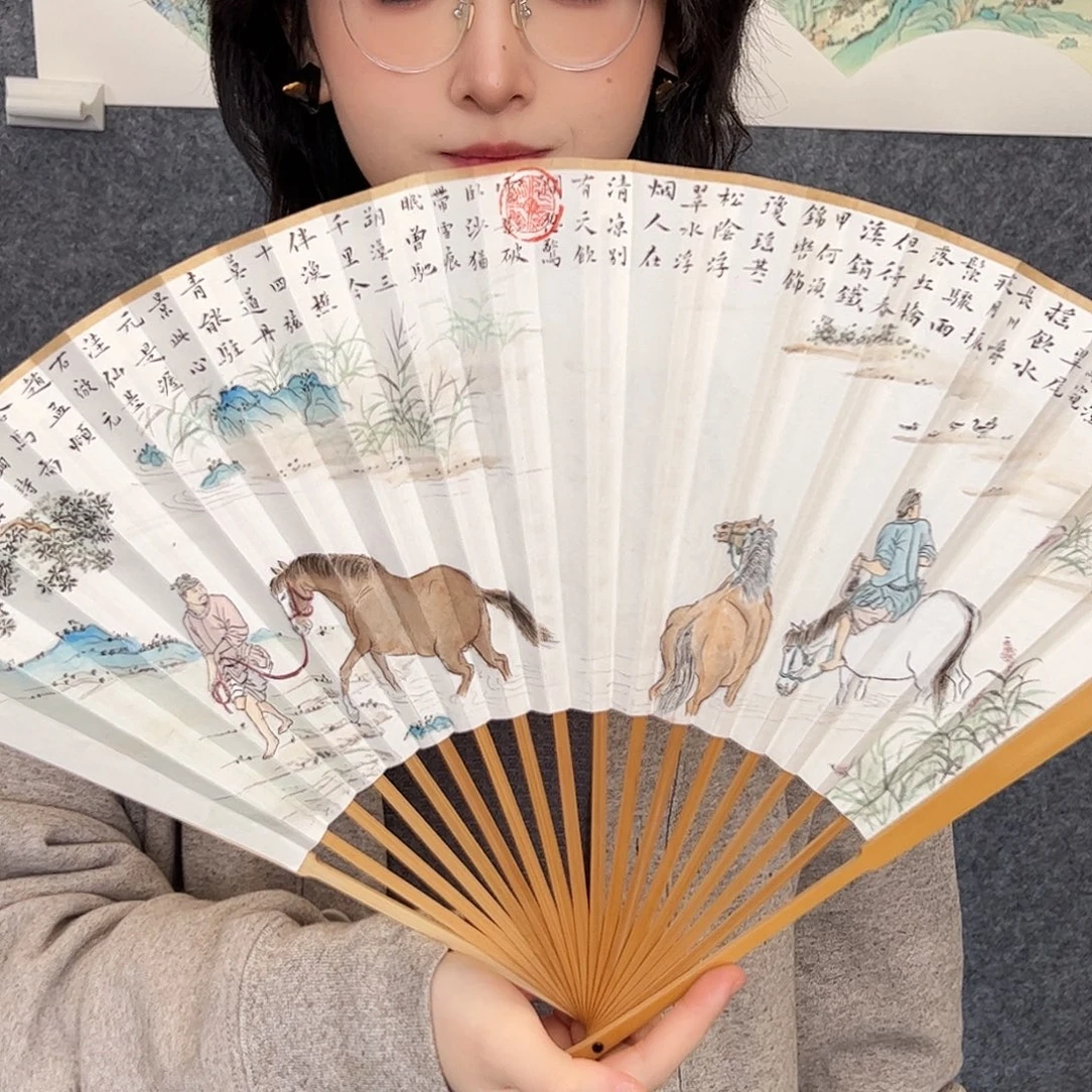 国画折扇（f37525）折扇 书画