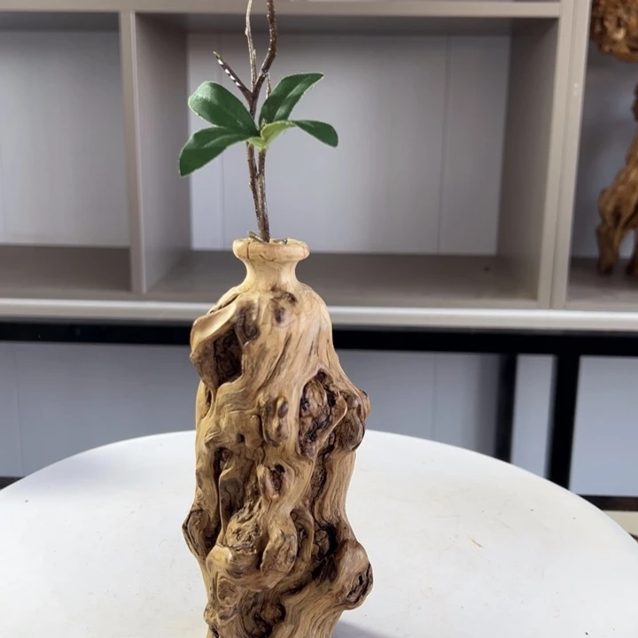 木石榴木榴疤花瓶摆件