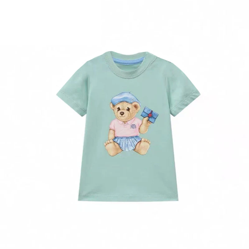 【李富贵】钱包小熊儿童T恤25006