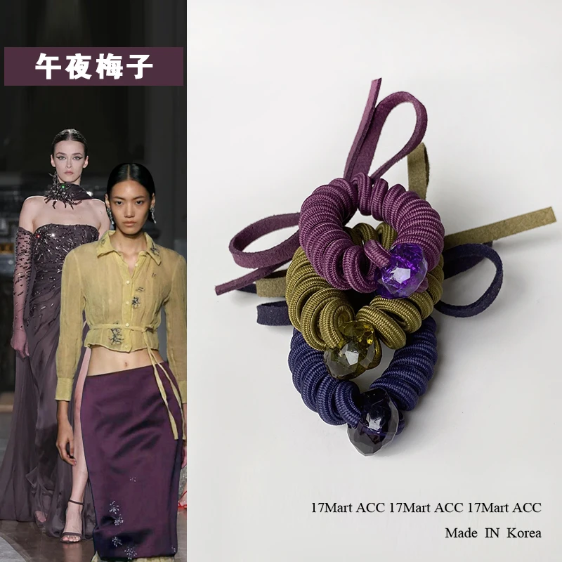 韩国简约气质电话线发圈安哥拉无痕头绳扎马尾丸子头橡皮筋