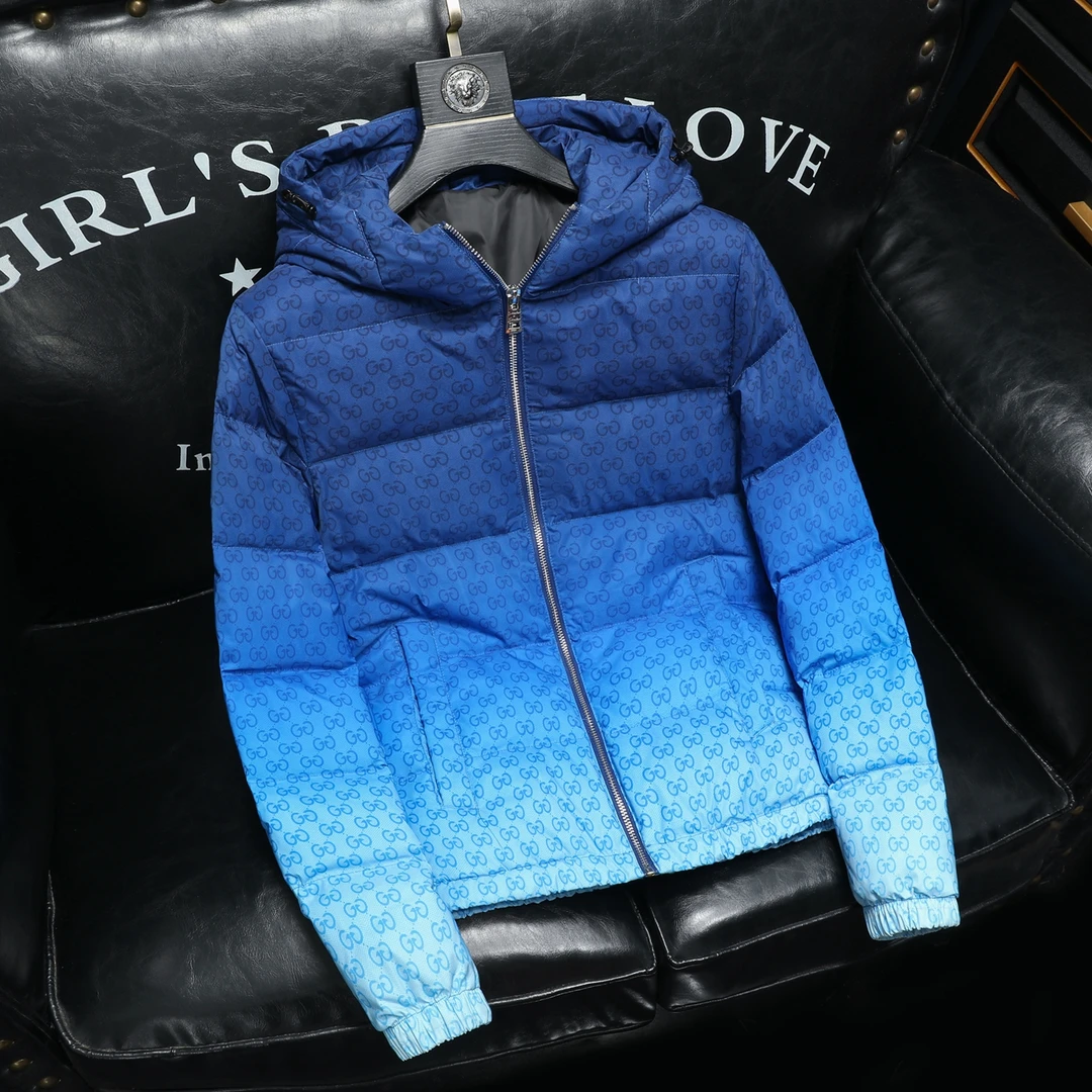 SALBUROS萨尔布勒斯男士渐变花色羽绒服冬季休闲花式保暖修身外套