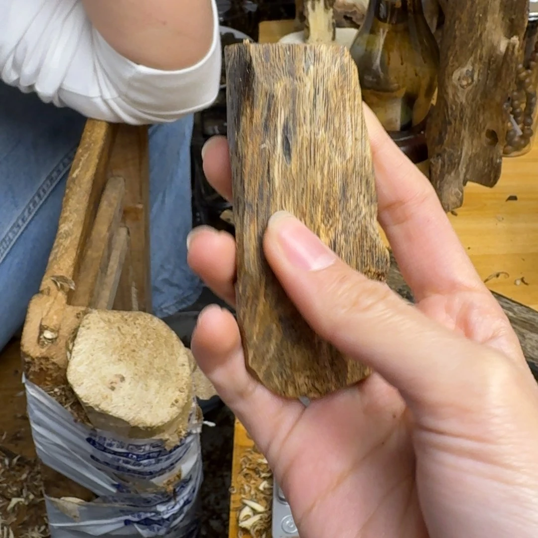 沉香沉香碎屑白棋品种块料19克