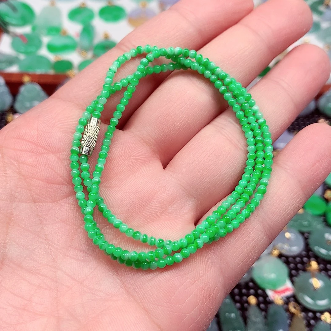 翡翠未镶嵌颈饰天然翡翠A货