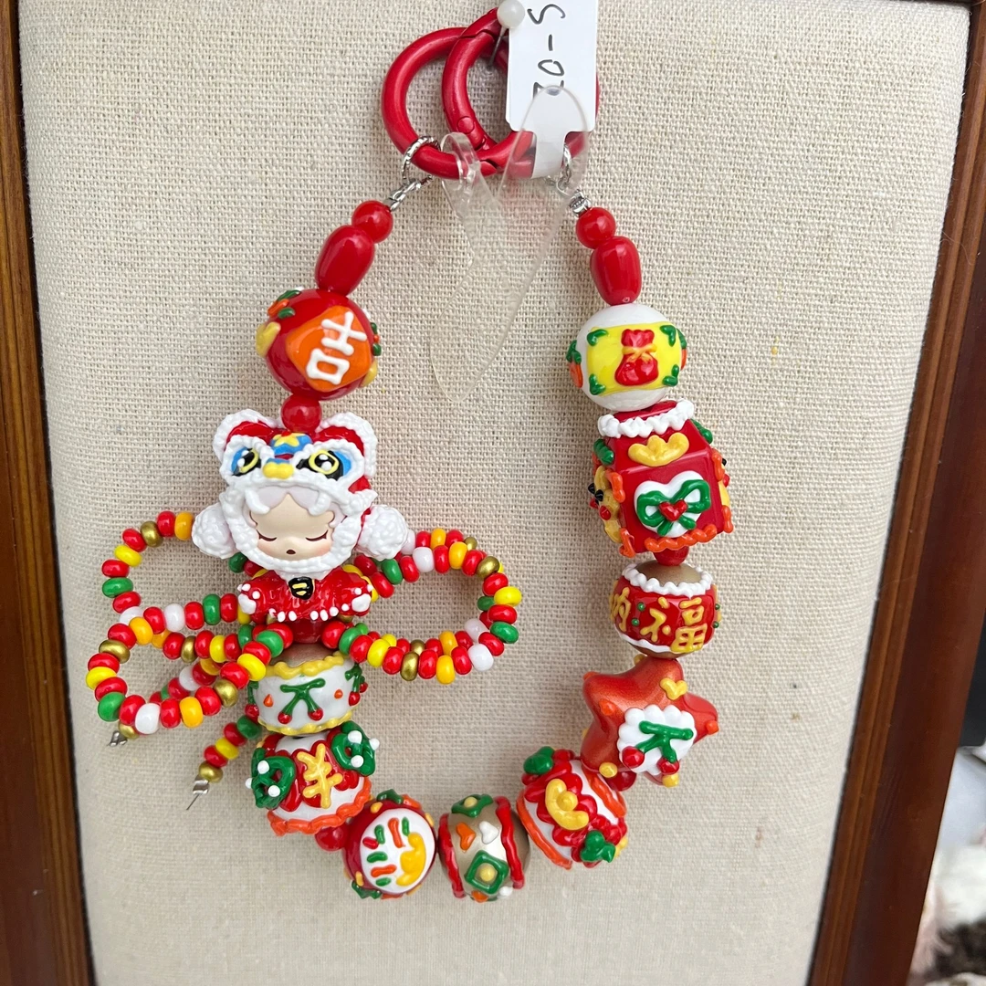 【红色醒狮现货可拍】仙女款DIY手工饰品精致新款包包挂件配件饰品