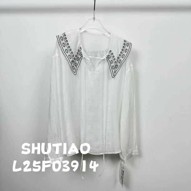 【SHUTIAO】2025夏季：新款小众设计款衬衫L25F03914