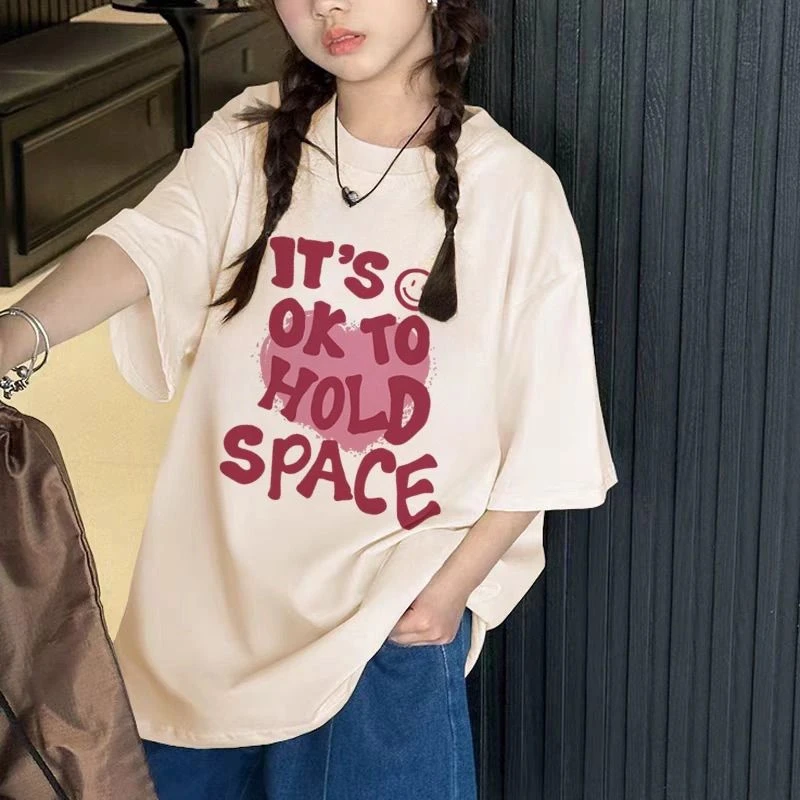 迪斯兔女童纯棉短袖t恤2025夏季新款中大童韩版百搭学生上衣潮款