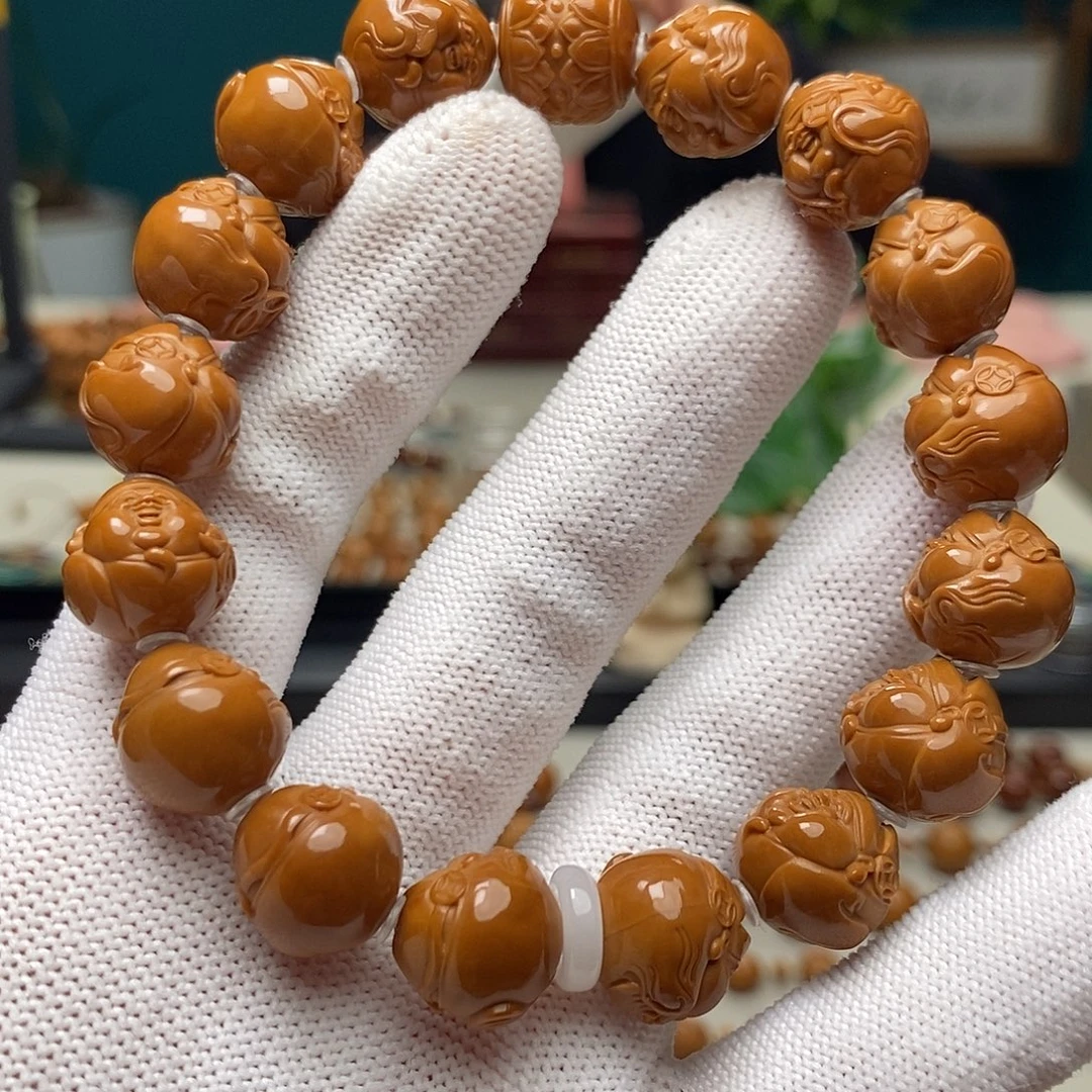 核桃手串/手链1:35可爱财神