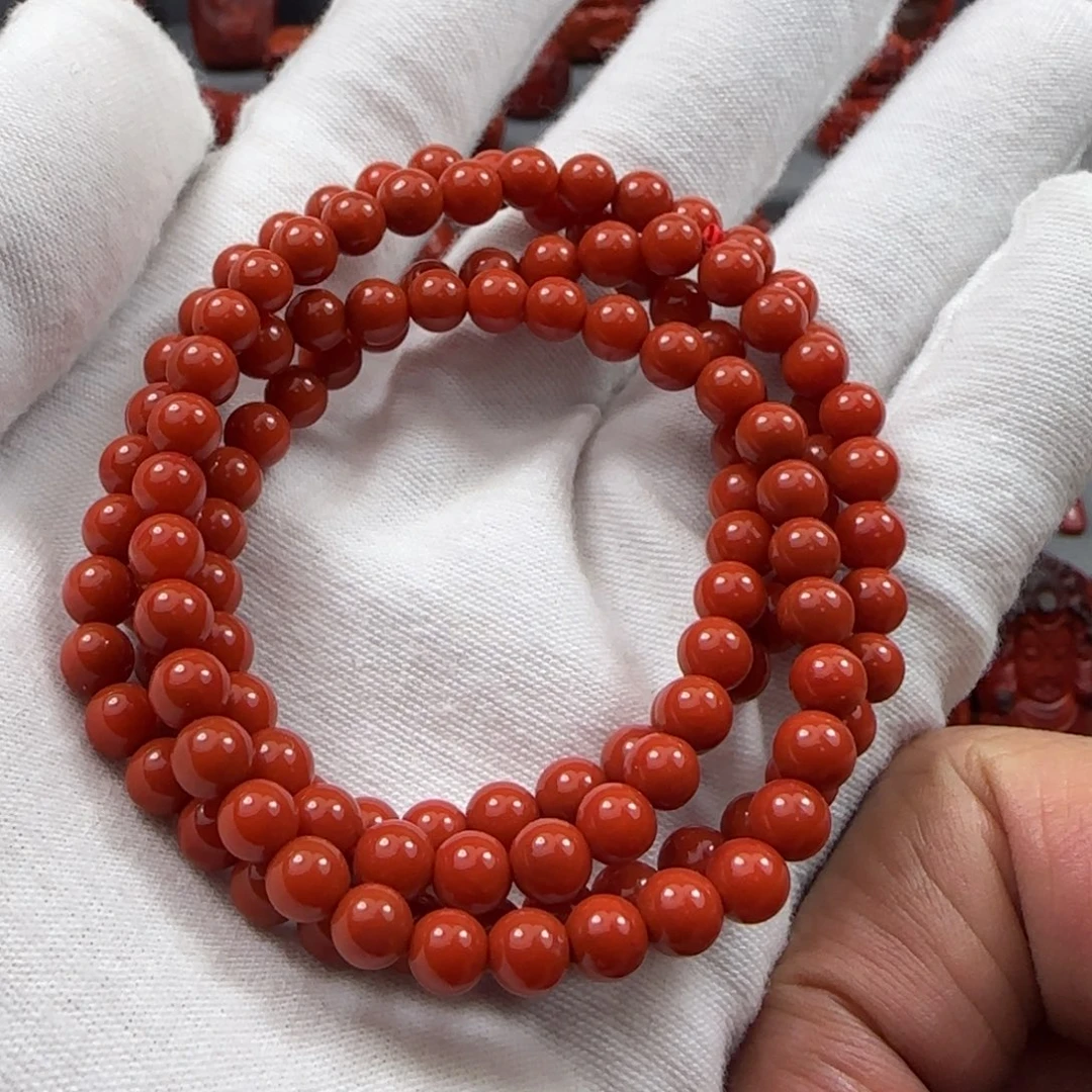南红玛瑙未镶嵌珠串5+