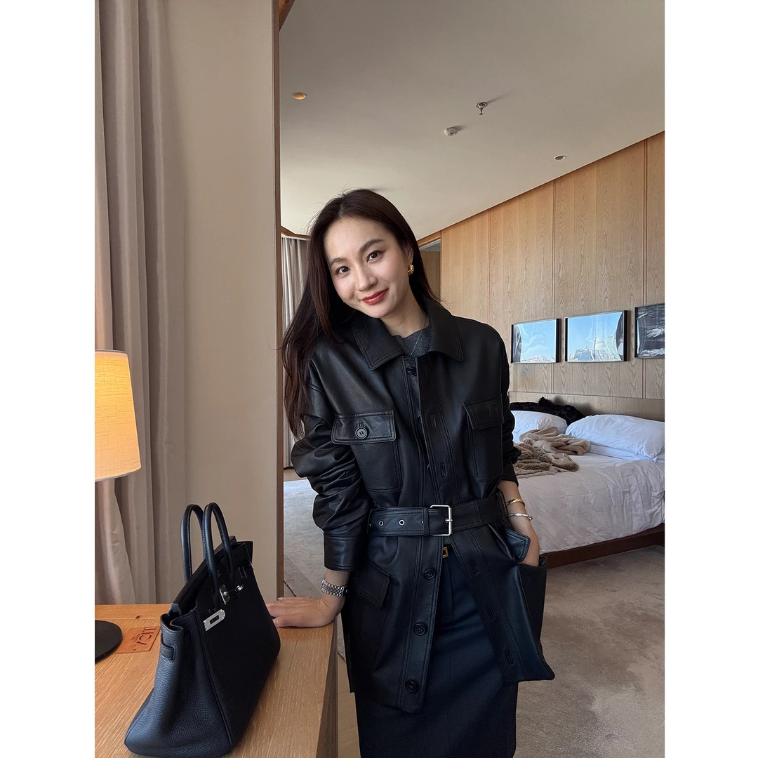 KEEP KAPU靠谱【菲林都市】奢级土耳其琎口绵羊皮衣外套KP253485