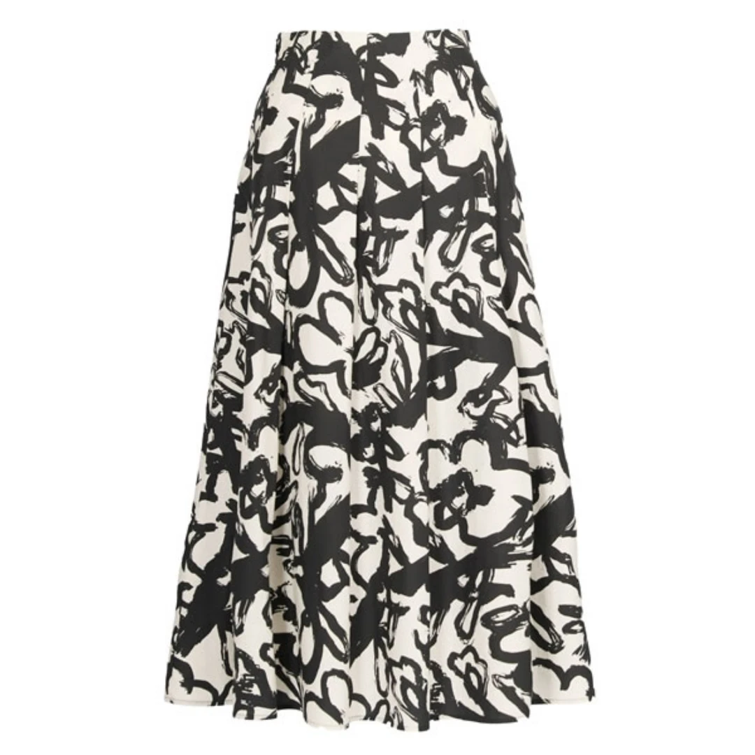 夏女装裙子14056艺术手绘印花