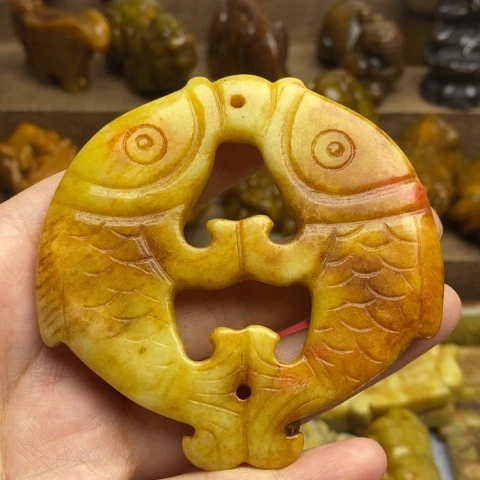 蛇纹石玉未镶嵌颈饰22