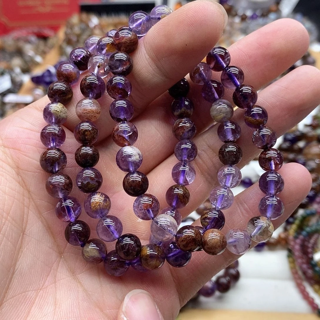 水晶手链未镶嵌多样性发货发一条