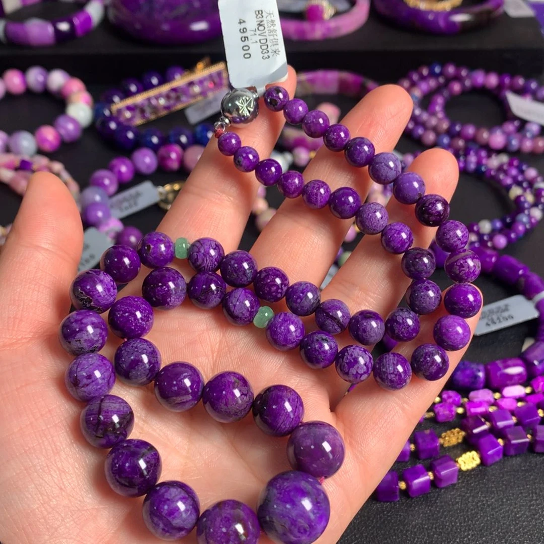 苏纪石（舒俱来）未镶嵌紫樱花塔链