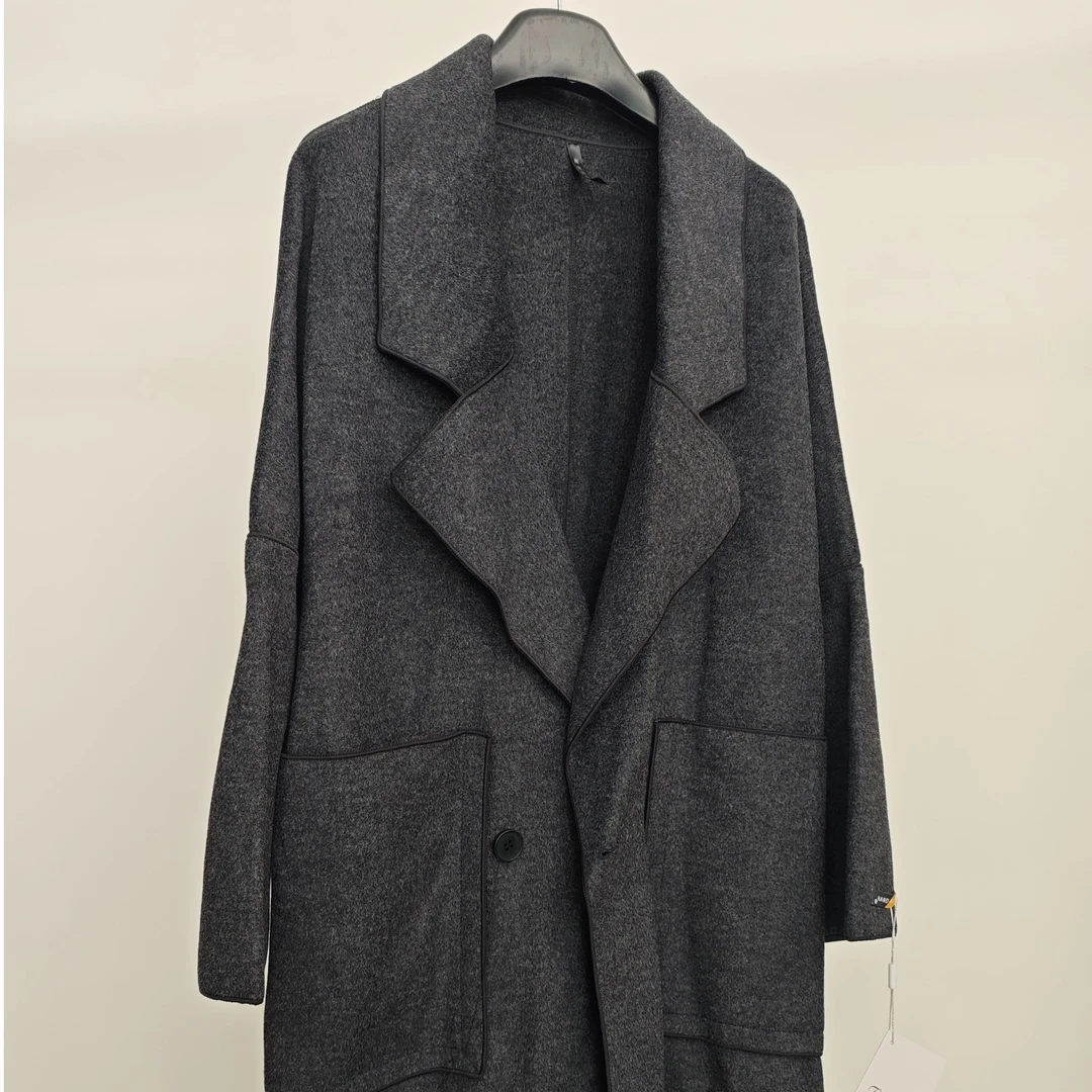 秋冬款时尚风衣双面呢大衣中长款百搭显瘦