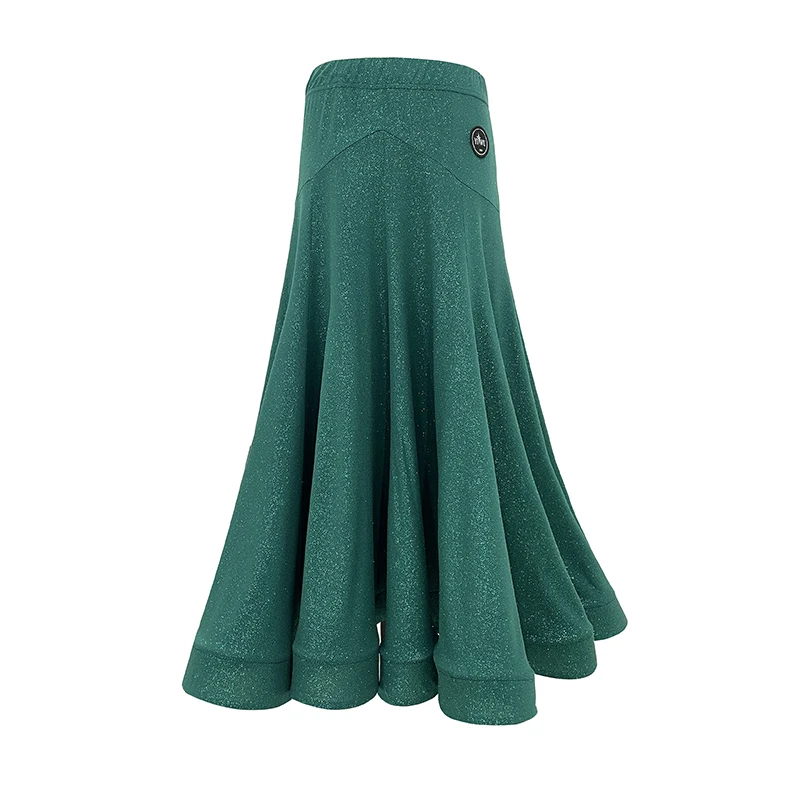 摩登交谊舞中长裙新款国标舞裙子拉丁舞半身裙比赛练习服Q8301