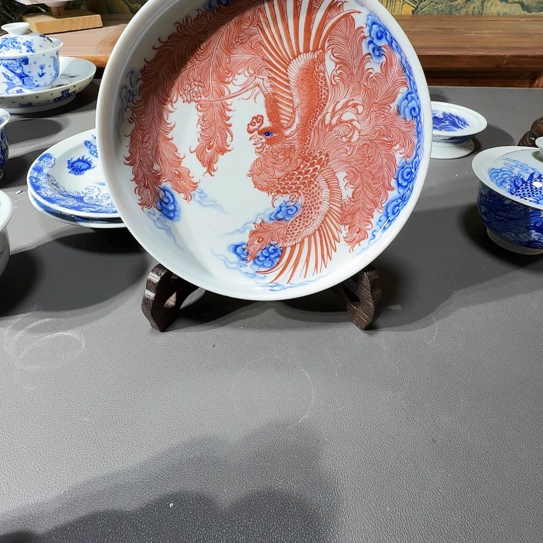 泥塑壶承手工手绘