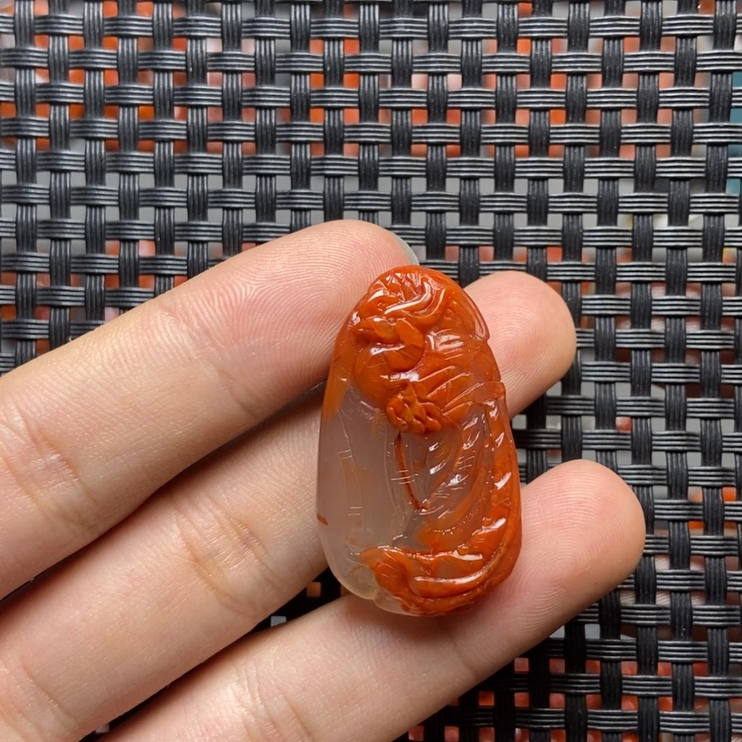 南红玛瑙未镶嵌吊坠(不含链)