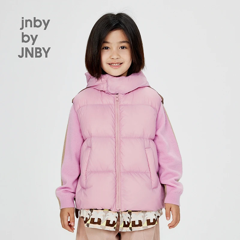 [假两件]新款江南布衣童装短款无袖马甲24冬男女童1O0C12080