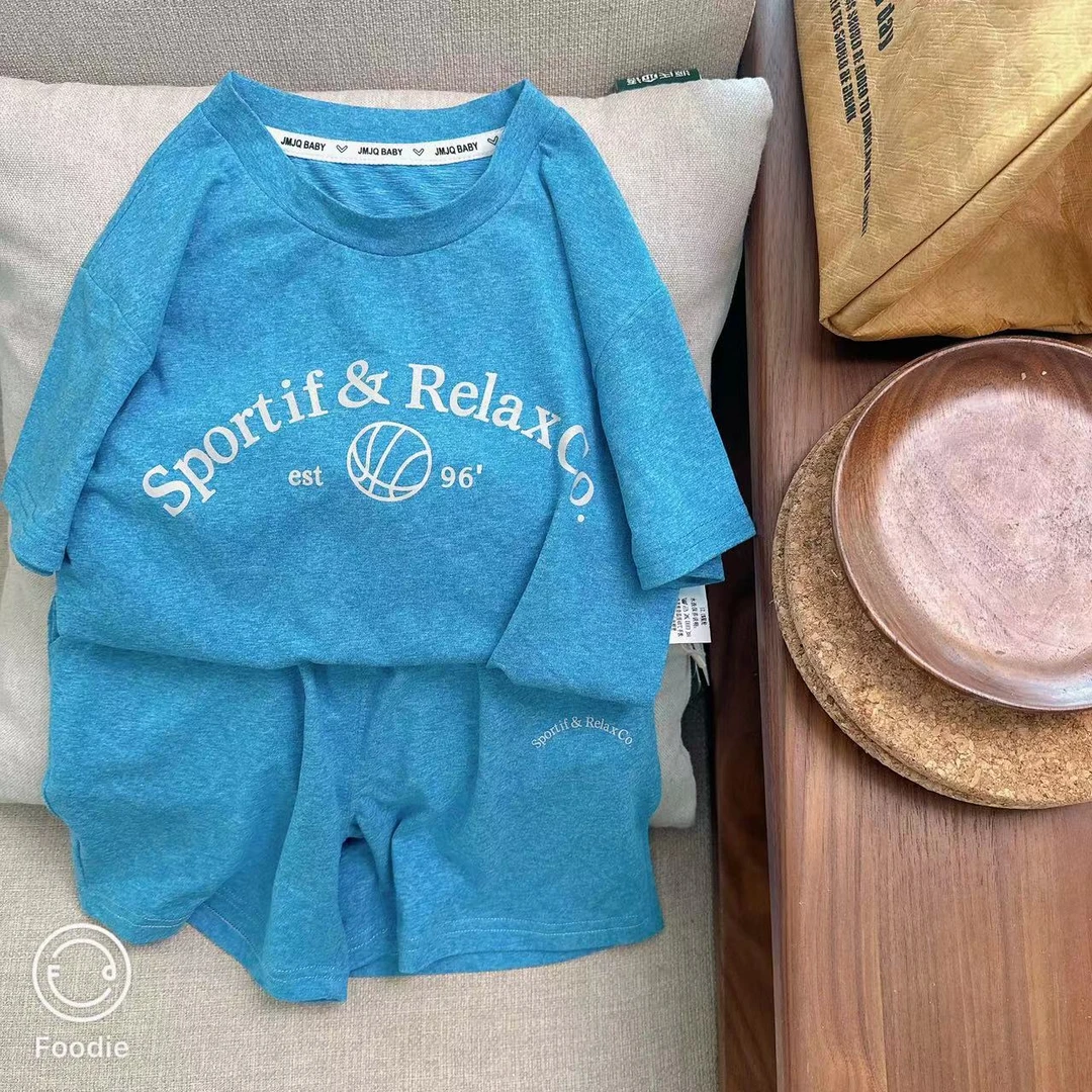 【JMJQ20363】夏季中小童韩版户外运动速干透气套装夏款童装儿童