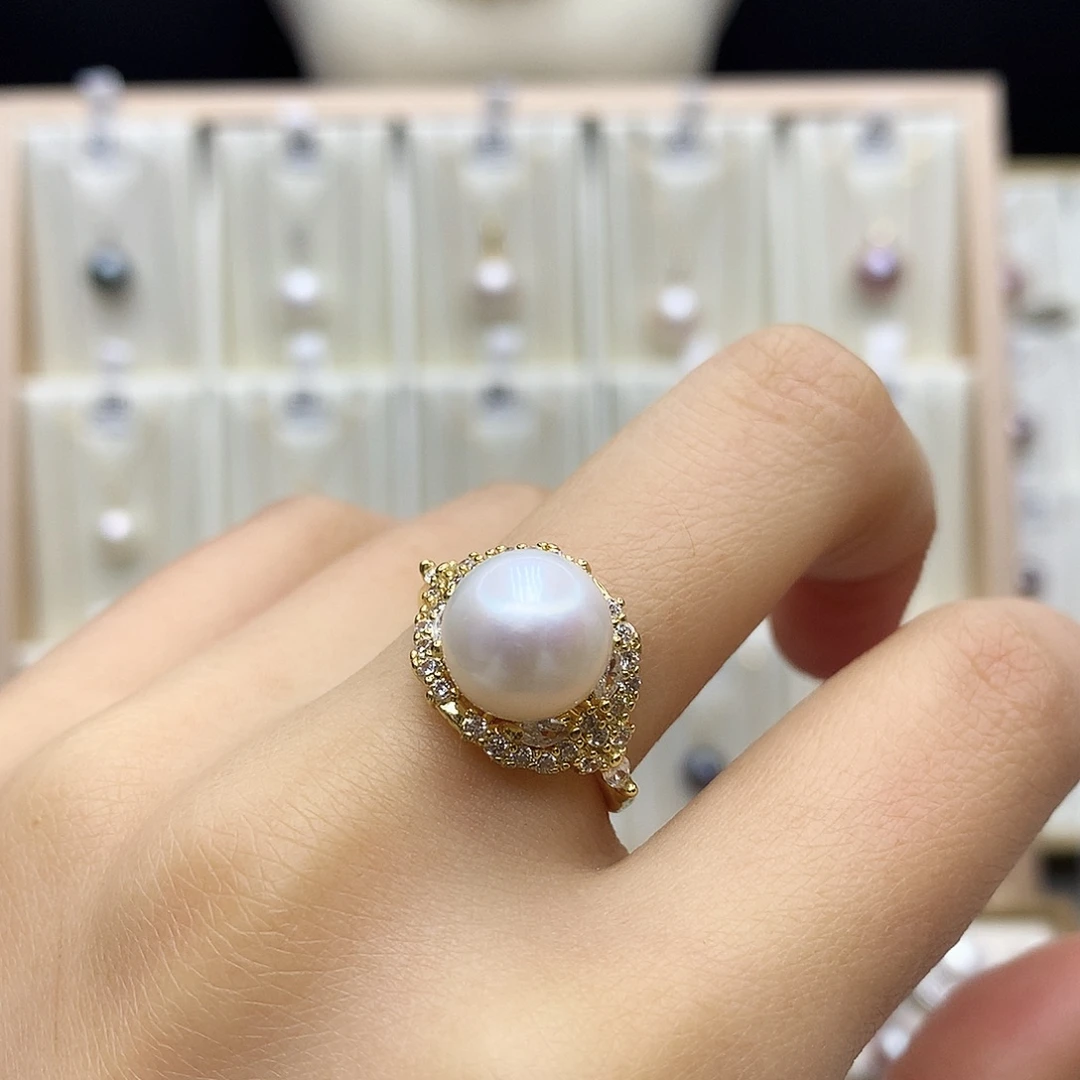 合金项链淡水珍珠