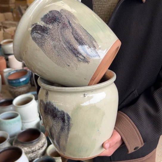 紫砂花盆高21口20————-