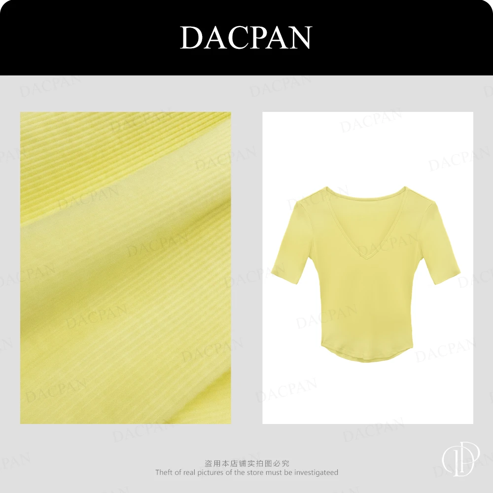 DACPAN-“虚拟记忆”大V领五分袖上衣  2025/盼·PP 1606