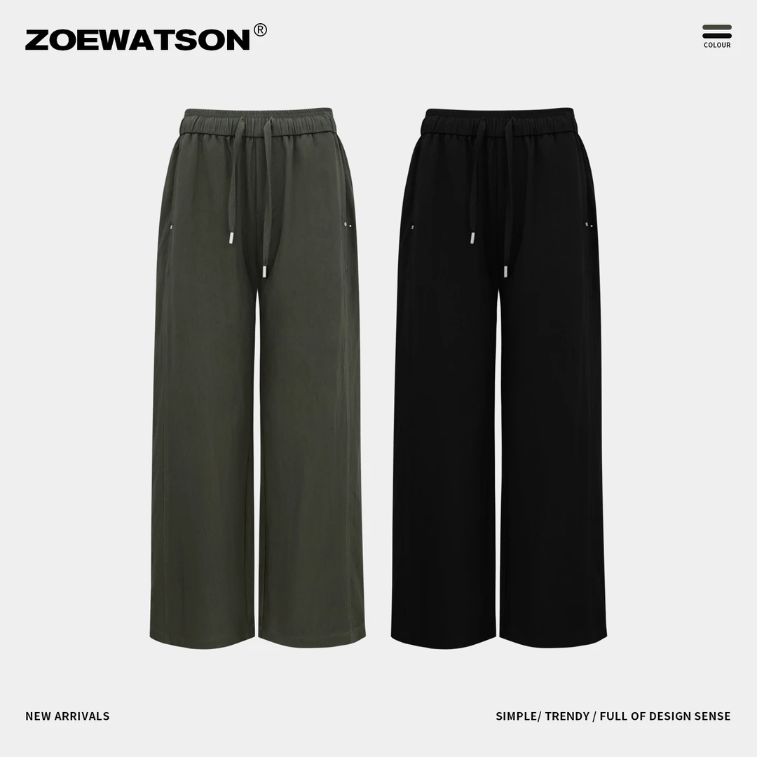 【ZOEWATSON】男款夏季时尚休闲直筒阔腿长裤Z2803