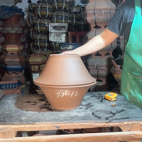 紫砂花盆斗碗盆两个