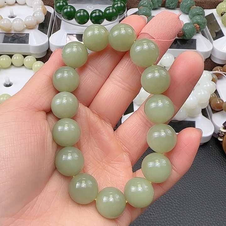 和田玉手串未镶嵌