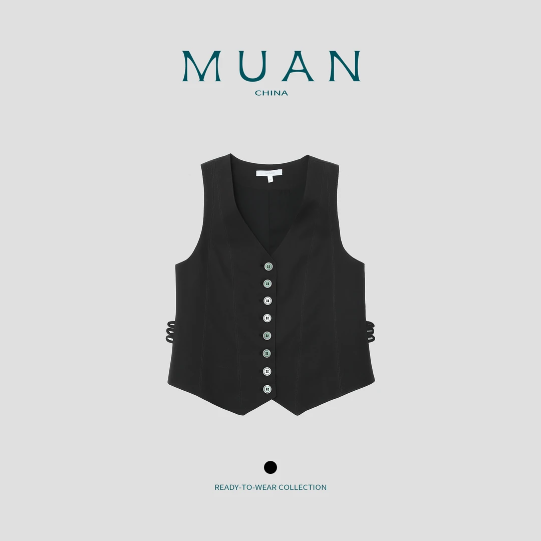 木岸MUAN：《有品马甲》定制英伦风通勤简约高级马甲上衣DG3-8948