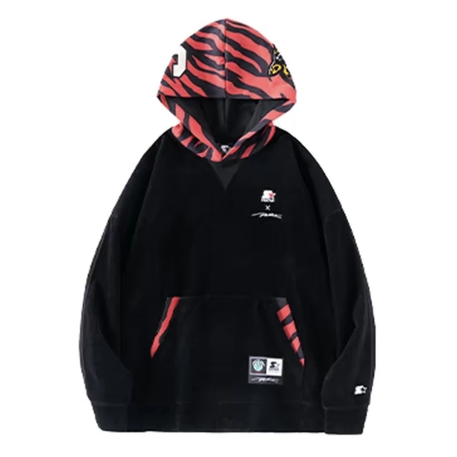 【特惠铺】starter 黑色 连帽套头卫衣 STH1C0899M