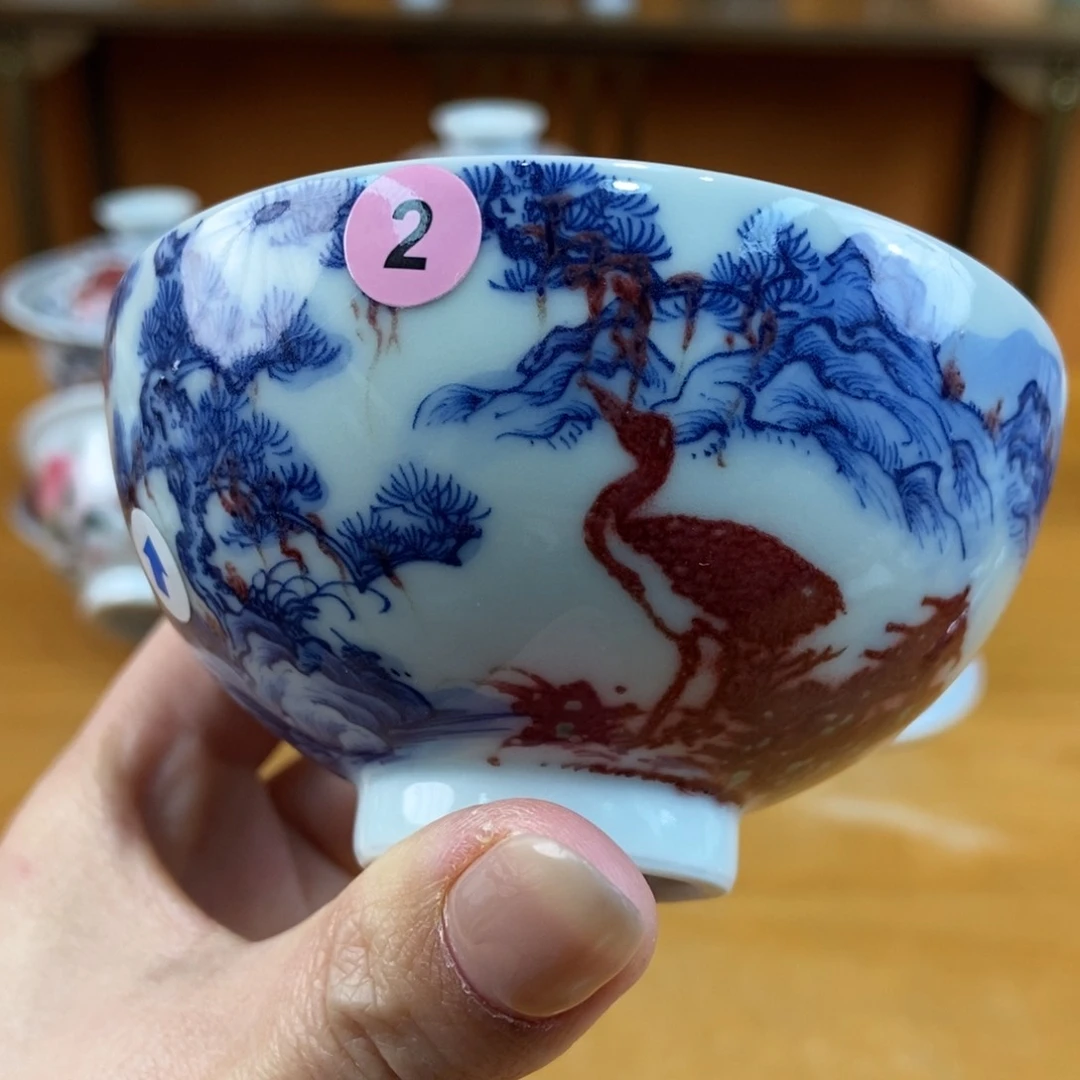 手绘现代茶具非古董
