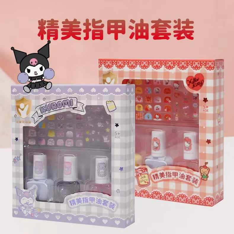 儿童免烤快干指甲油忒只套装水性可撕拉女童礼物