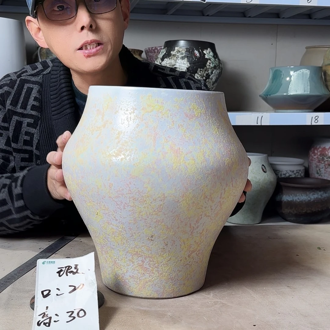 紫砂花盆尺寸20@30瑕疵